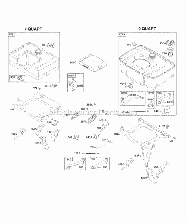 Page P Diagram and Parts List for 303447-1311-E1  Briggs and Stratton Engine
